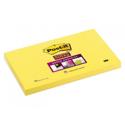 MEMOBLOK 3M POST-IT 655S 76X127MM SS GEEL