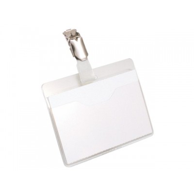 BADGE DURABLE 8106 MET CLIP 60X90MM