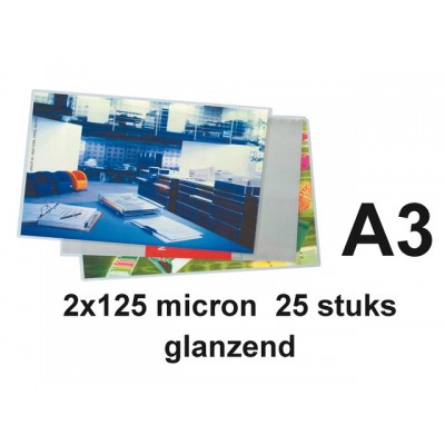 LAMINEERHOES GBC A3 2X125MICRON GLANS