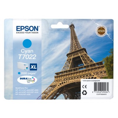 INKCARTRIDGE EPSON T702240 HC BLAUW