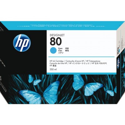 INKCARTRIDGE HP 80 C4846A BLAUW