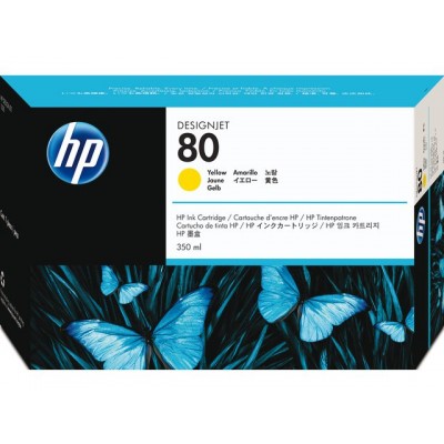 INKCARTRIDGE HP 80 C4848A GEEL