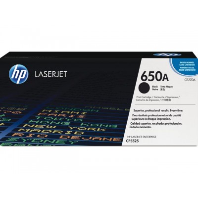 TONERCARTRIDGE HP 650A CE270A 13.5K ZWART