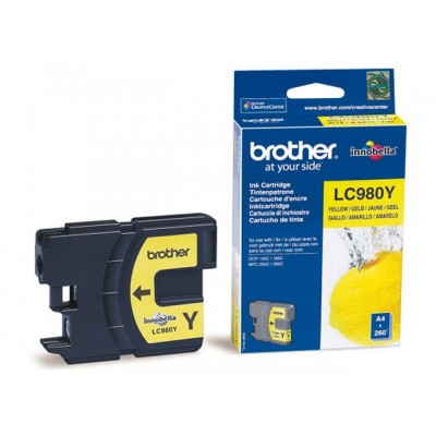 INKCARTRIDGE BROTHER LC-980 GEEL