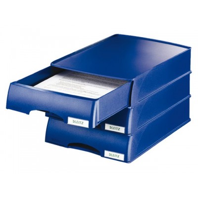 BRIEVENBAK LEITZ 5210 BLAUW MET LADE