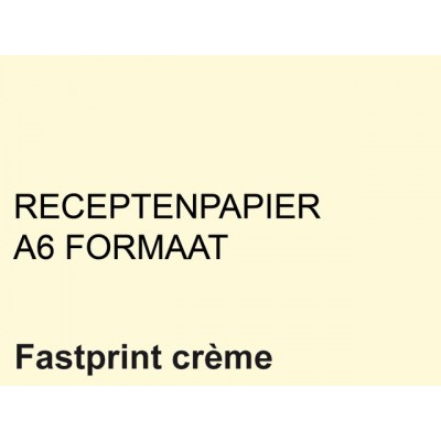 RECEPTPAPIER FASTPRINT A6 80GR CREME