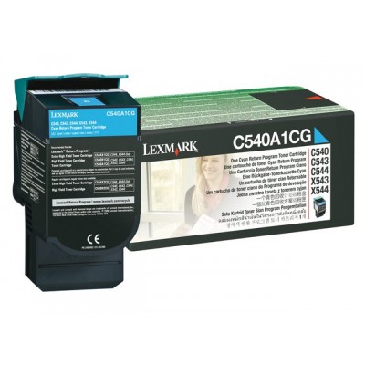 TONERCARTRIDGE LEXMARK C540A1CG PREBATE 1K BLAUW