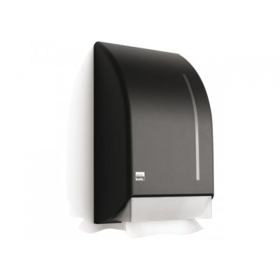 DISPENSER SATINO BLACK VOUWHANDDOEK