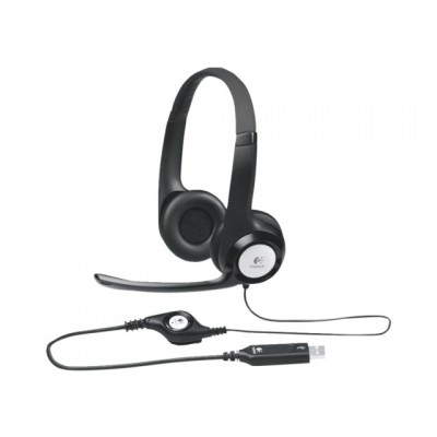 HEADSET LOGITECH H390 ON EAR USB ZWART