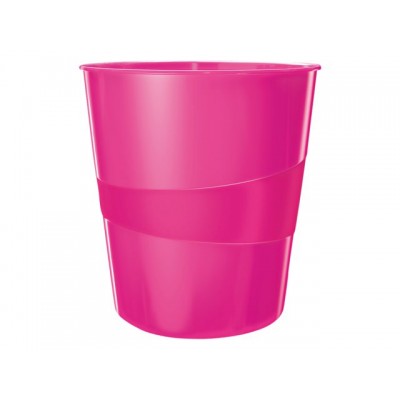 PAPIERBAK LEITZ WOW 15 LITER ROZE