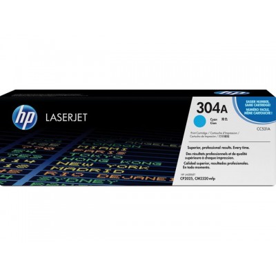 TONERCARTRIDGE HP CC531A NO 304A 2.8K BLAUW