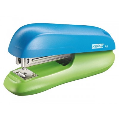 NIETMACHINE RAPID F6 24/6 HS BLAUW/GROEN