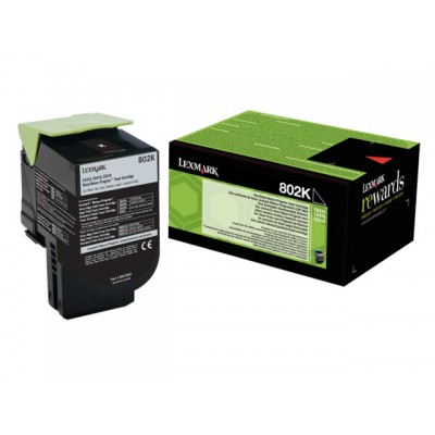 TONERCARTRIDGE LEXMARK 80C20K0 PREBATE 1K ZWART