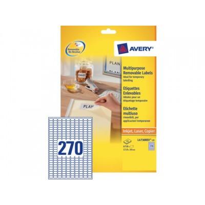 ETIKET AVERY L4730REV-25 17.8X10MM 6750ST