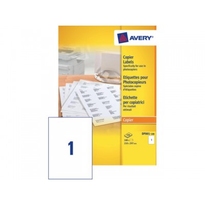 ETIKET AVERY DP001-100 210X297MM 100ST