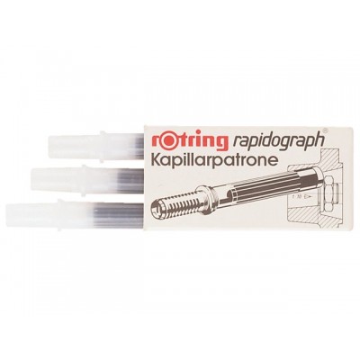 INKTPATROON ROTRING KAPILLAIR 590517 ZWART