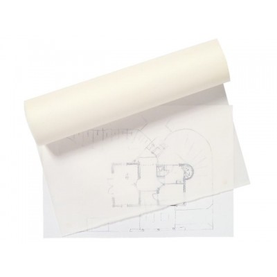 TEKENPAPIER HAZA PATROON ROL 10MX100CM BLANCO