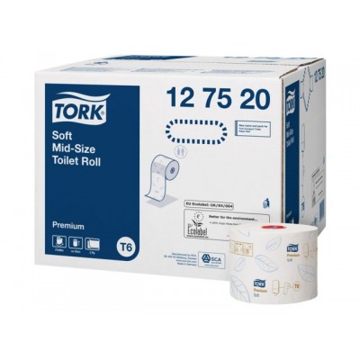 TOILETPAPIER TORK 2LAAGS WIT 127520 COMPACT T6