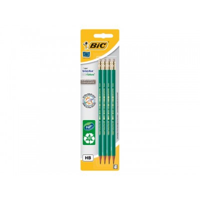 POTLOOD BIC EVOLUTION 6KANTIG HB MET GUM