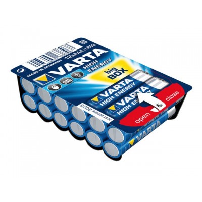 BATTERIJ VARTA AAA HIGH ENERGY BIG BOX 12 PACK