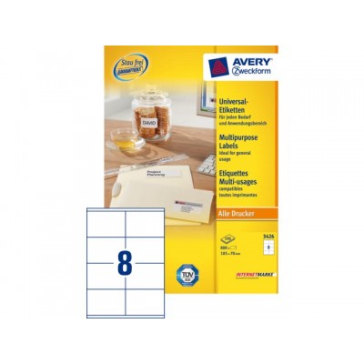 ETIKET AVERY ZWECK 3426 105X70MM 800ST