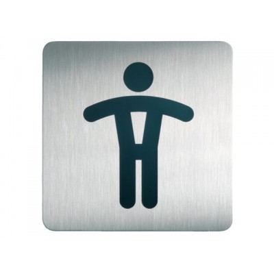 INFOBORD PICTOGRAM DURABLE VIERKANT WC HEREN 150MM