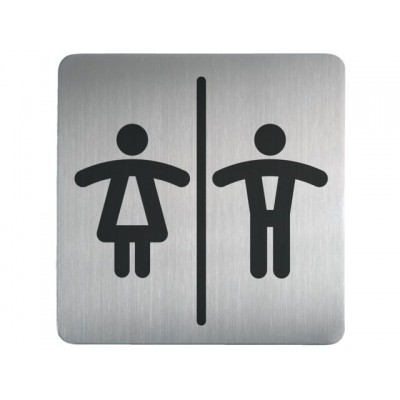 INFOBORD PICTOGRAM DURABLE VIERKANT WC D/H 150MM