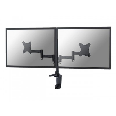 MONITORARM NEWSTAR D1330D 10-24" KLEM DOORV ZWART