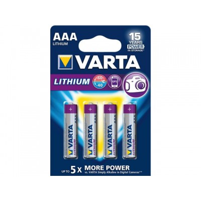 BATTERIJ VARTA AAA PROFESSIONAL LITHIUM