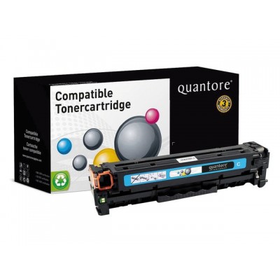 TONERCARTRIDGE QUANTORE HP CF381A 2.7K BLAUW