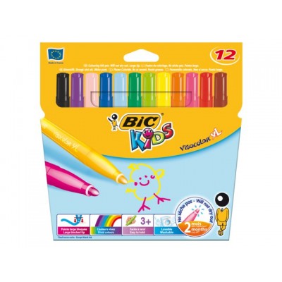 KLEURSTIFT BIC KIDS VISACOLOR N-PERM ASS