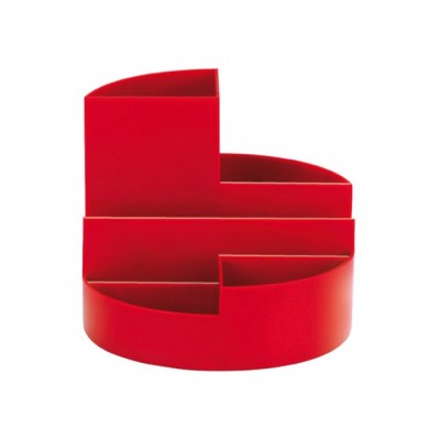 BUREAUSTANDAARD MAUL 41176 ROUNDBOX 12.5CM ROOD