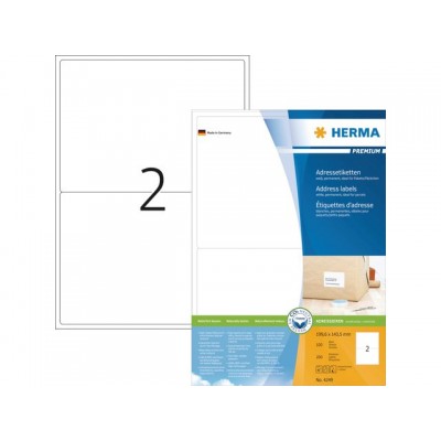 ETIKET HERMA 4249 199.6X143.5MM PREMIUM A4 200ST