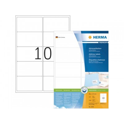 ETIKET HERMA 4268 99.1X57MM PREMIUM A4 1000ST