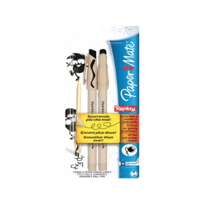 BALPEN PAPERMATE REPLAY PUZZELPEN ZWART