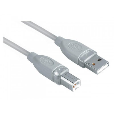 KABEL HAMA USB 2.0 A-B 1.8M GRIJS