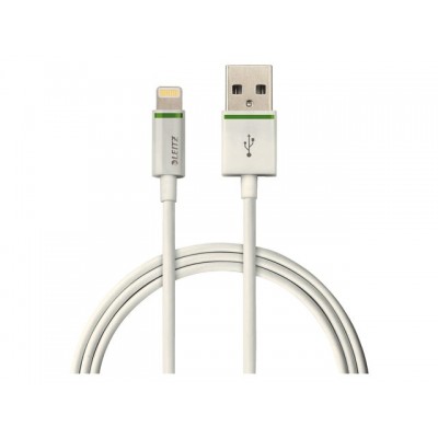 KABEL LEITZ COMPLETE LIGHTNING-USB XL 2M WIT