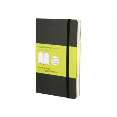 NOTITIEBOEK MOLESKINE BLANCO POCKET ZACHTE KAFT