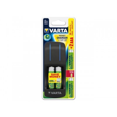 BATTERIJ OPLADER VARTA POCKET 4X2100MAH+2X800MAH