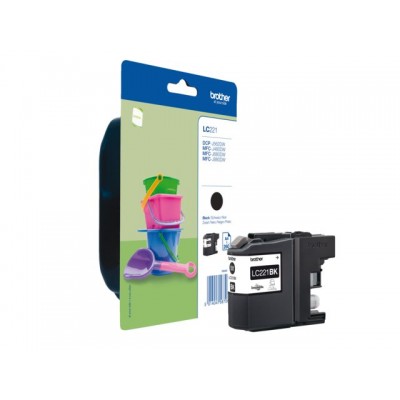 INKCARTRIDGE BROTHER LC-221 ZWART