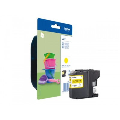 INKCARTRIDGE BROTHER LC-221 GEEL