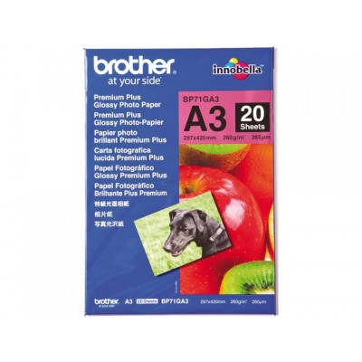 FOTOPAPIER BROTHER BP-71 A3 260GR GLANS