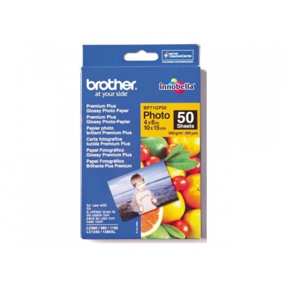 FOTOPAPIER BROTHER BP-71 10X15CM 260GR GLANS