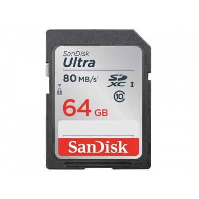 GEHEUGENKAART SANDISK SDXC ULTRA 64GB CL10