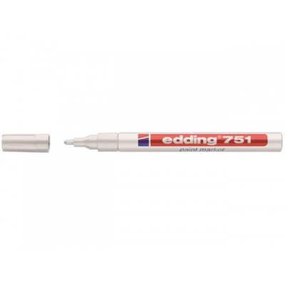 VILTSTIFT EDDING 751 LAK ROND 2MM WIT