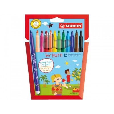 VILTSTIFT STABILO TRIO FRUTTI GEKLEURD