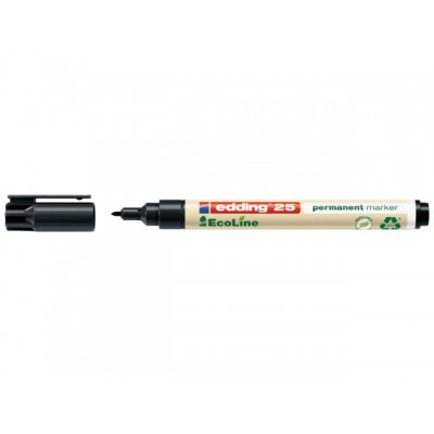 VILTSTIFT EDDING 25 ECO ROND 1MM PERM ZWART