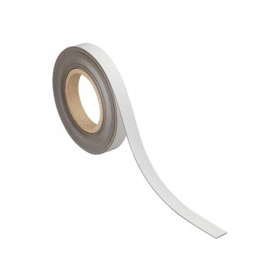 MAGNEET ETIKETBAND MAUL 10MX20MMX1MM WISBAAR WIT
