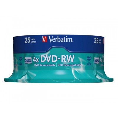 DVD-RW VERBATIM 4.7GB 4X 25PK SPINDEL