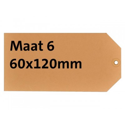 LABEL HF2 NR6 60X120MM KARTON 200GR CHAMOIS